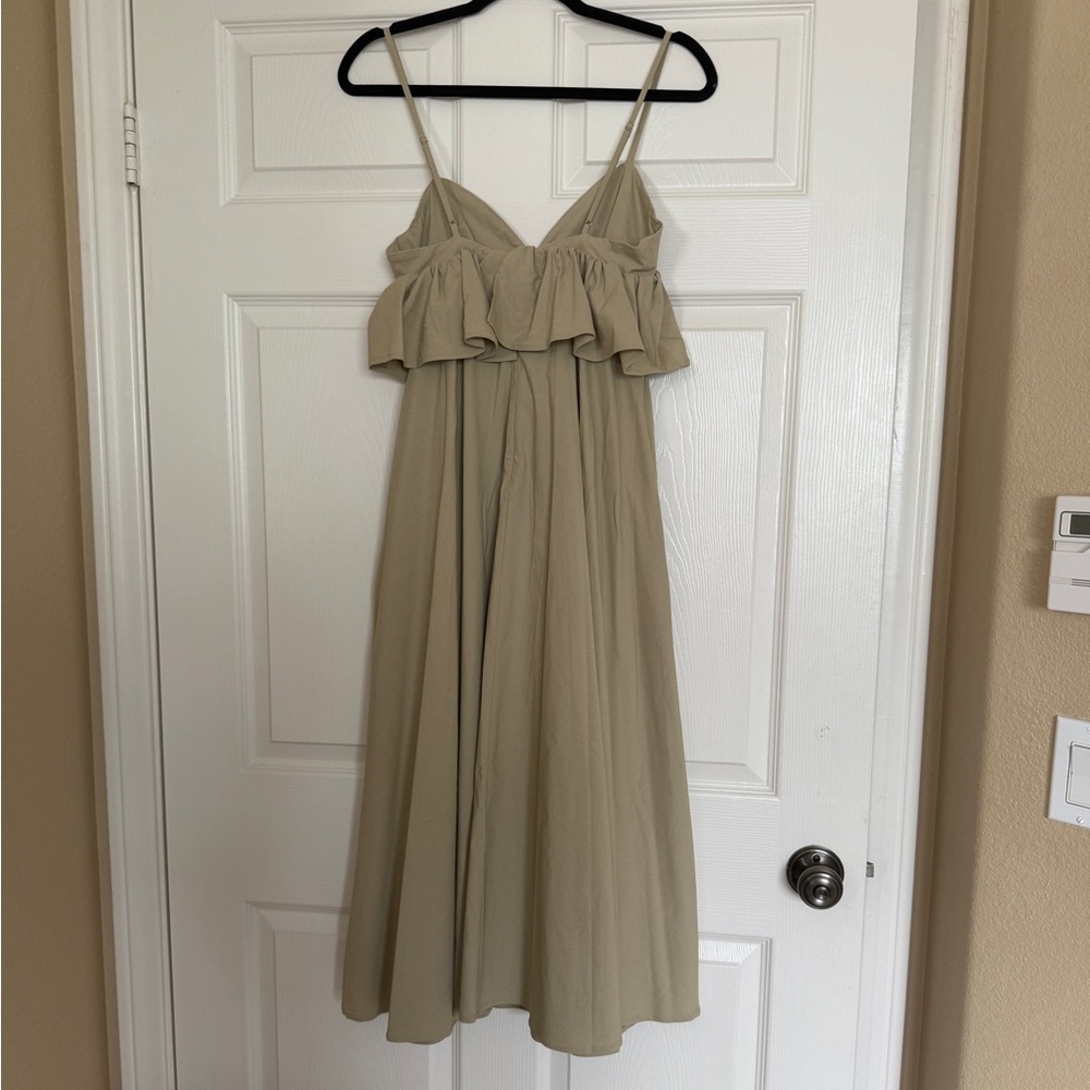 BRAND NEW We Wore What Stretch Peplum Midi Dress